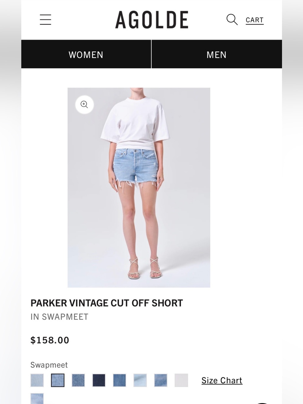 Agolde Parker cut off Shorts